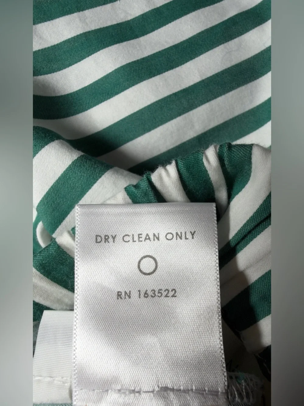 Women’s Green & White Vertical-Stripe Wide-Leg Pants - Picture 12 of 12